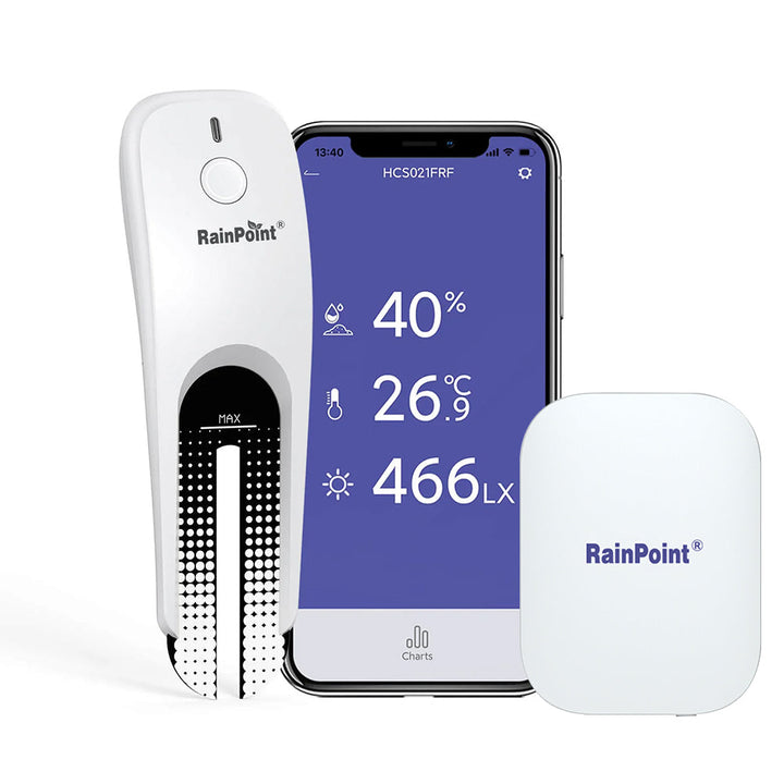 Wi-Fi Soil Moisture & Temperature Monitor – Smart Garden & Farm Sensor
