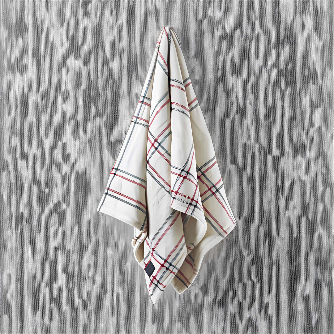 Brookstone Cozy Heated Plush Throw Holiday Windowpane