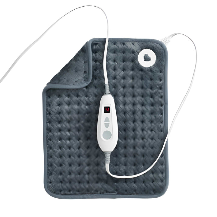 Brookstone Luxe Herringbone Heating Pad Charcoal