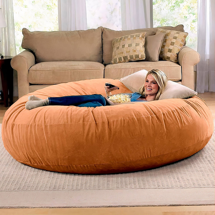 Jaxx 6 Foot Cocoon - 2-in-1 Convertible Bean Bag Bed & Large Bean Bag Chair for Adults