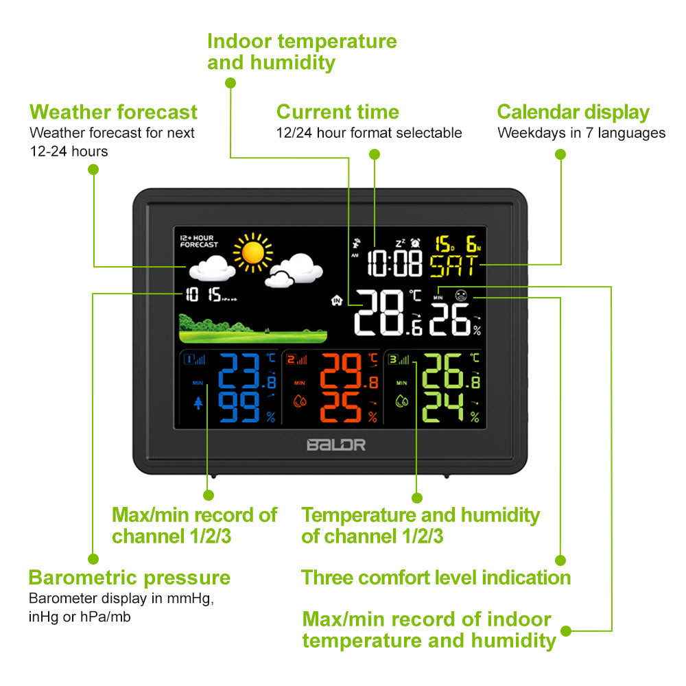 Wireless Indoor Outdoor Weather Station