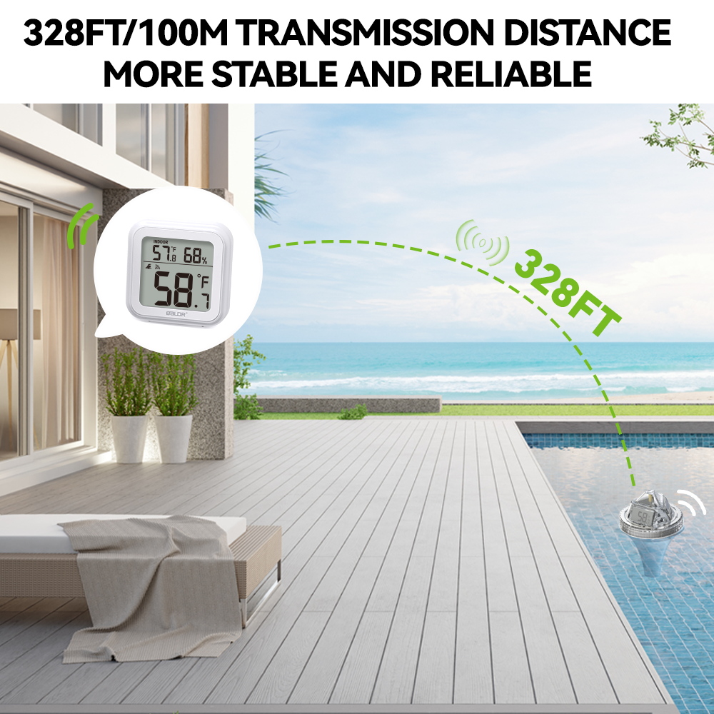 Wireless Pool Thermometer – Accurate Swimming Pool & Pond Temperature Monitor