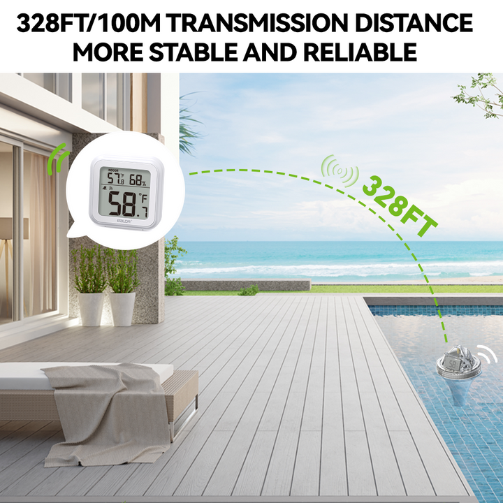 Wireless Pool Thermometer – Accurate Swimming Pool & Pond Temperature Monitor