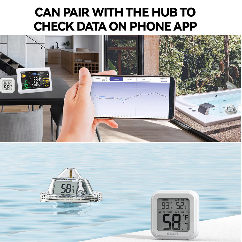 Wireless Pool Thermometer – Accurate Swimming Pool & Pond Temperature Monitor