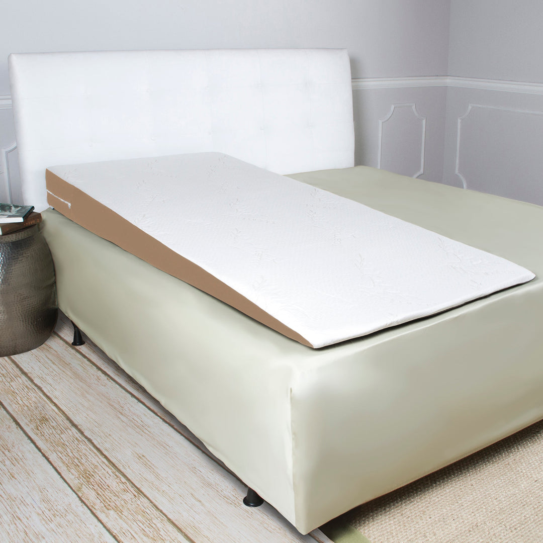 Avana Super Slant Full Length Bed Wedge Memory Foam Pillow with Cooling Tencel Cover, Half-Queen