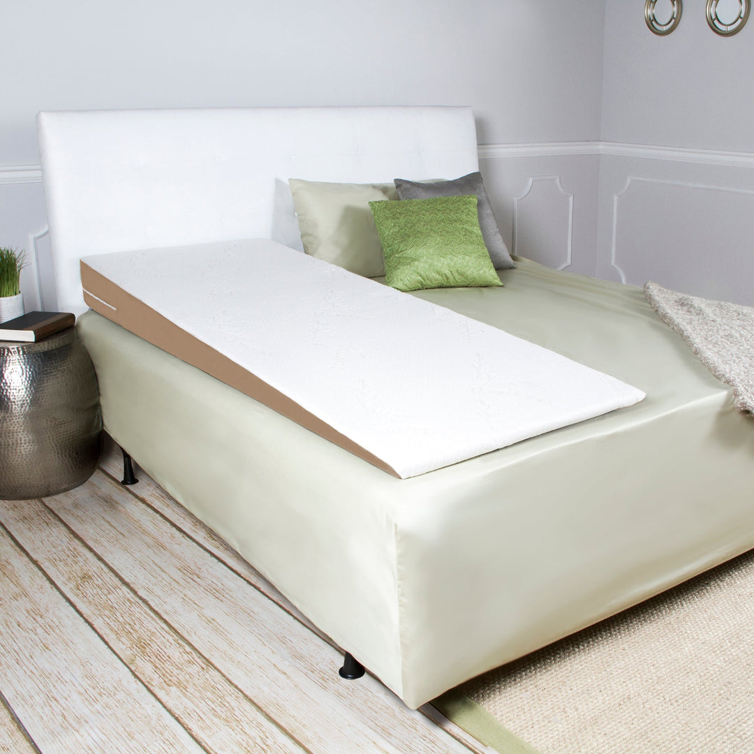 Avana Super Slant Full Length Bed Wedge Memory Foam Pillow with Cooling Tencel Cover, Half-Queen