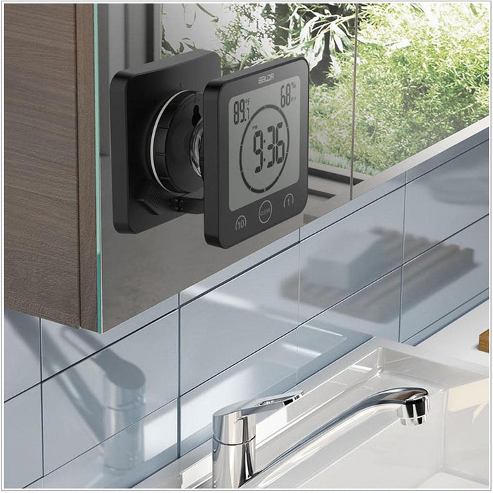 Waterproof Shower Clock w/ Timer (2 Packs)