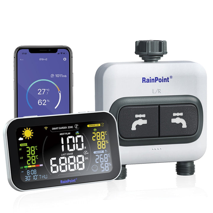 RainPoint Ultimate Wi-Fi Garden Water Management Bundle