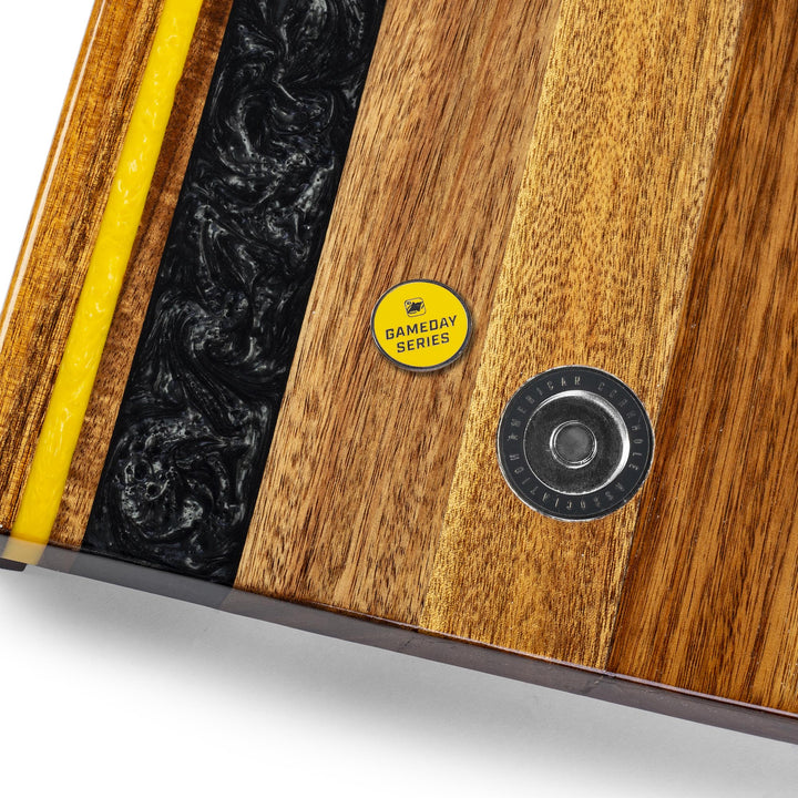 1ft x 2ft Gameday Teams Epoxy Resin Wood Compact Travel Cornhole Board Set