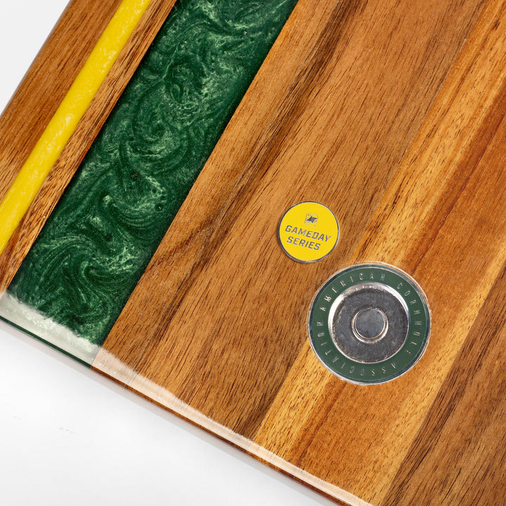 1ft x 2ft Gameday Teams Epoxy Resin Wood Compact Travel Cornhole Board Set