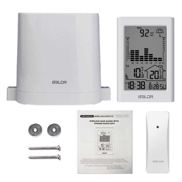 BALDR Wireless Rain Gauge With Remote Sensor