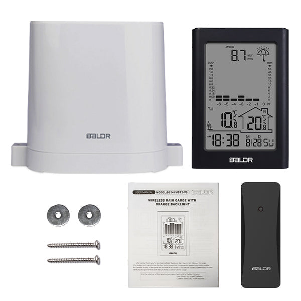 BALDR Wireless Rain Gauge With Remote Sensor