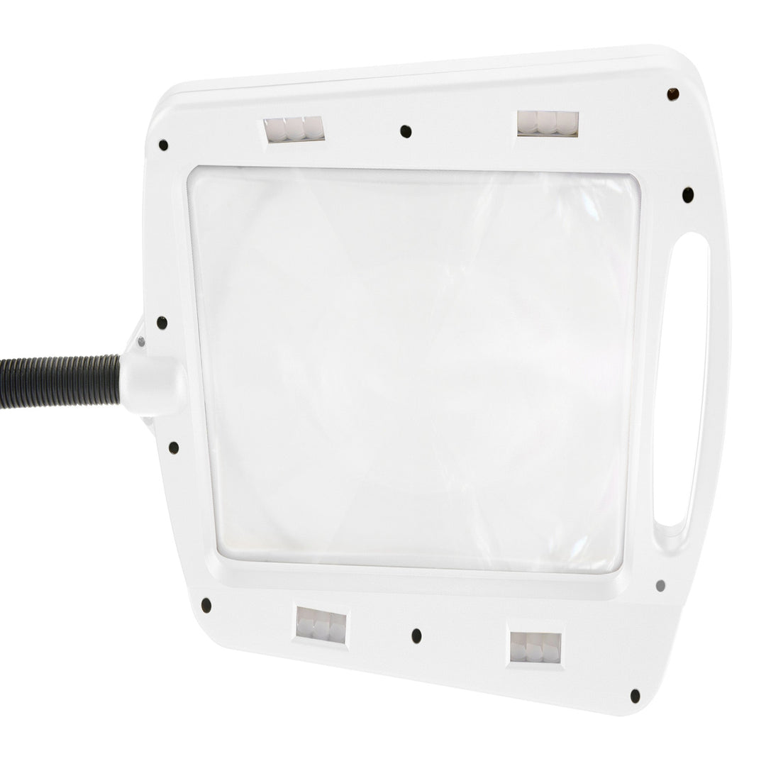 Daylight24 Full Page Magnifier Floor Lamp - White Finish