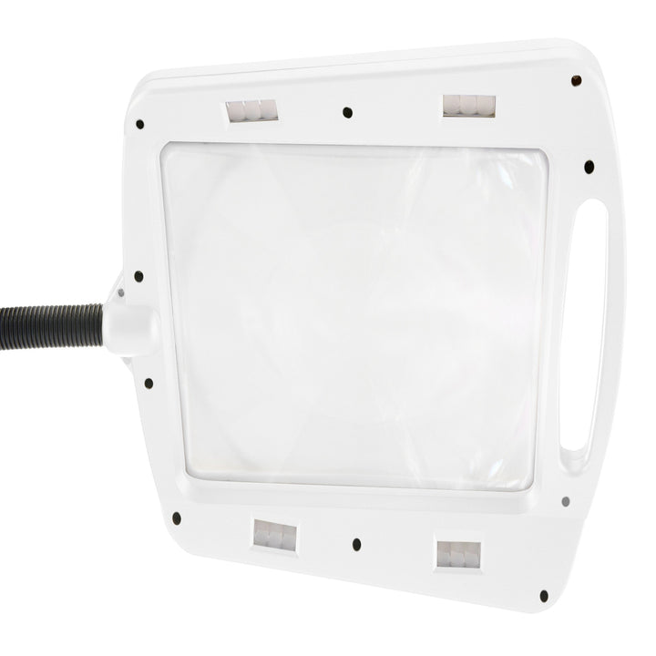 Daylight24 Full Page Magnifier Floor Lamp - White Finish
