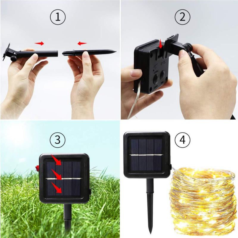 Mini Fiery Lights With Solar Power