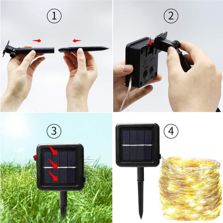 Mini Fiery Lights With Solar Power