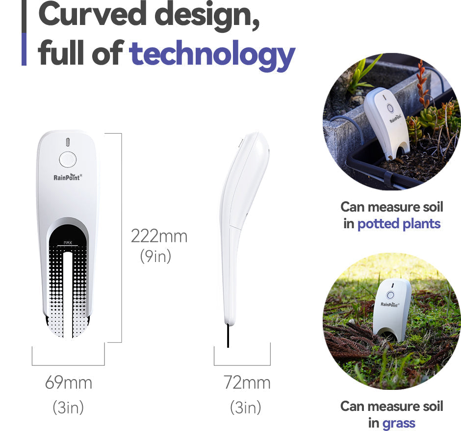 Wi-Fi Soil Moisture & Temperature Monitor – Smart Garden & Farm Sensor