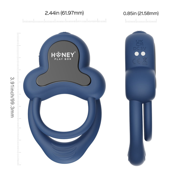 Anello-App-Controlled Vibrating Double Intimate Ring