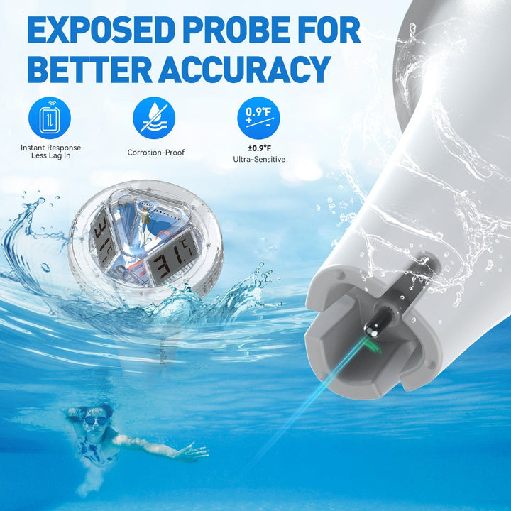 Wireless Pool Thermometer – Accurate Swimming Pool & Pond Temperature Monitor