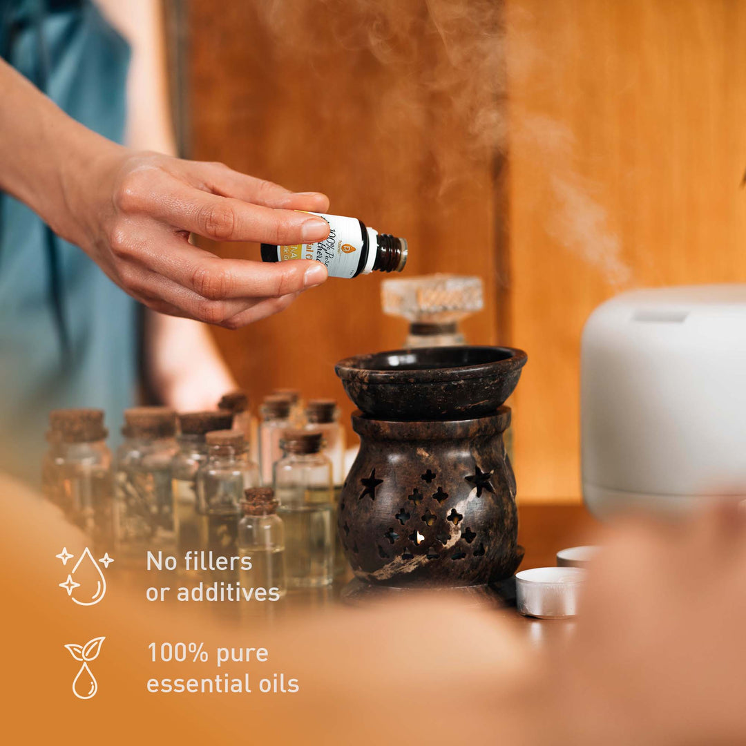Air Purifier with 6-Pack Premium Essential Oils Collection