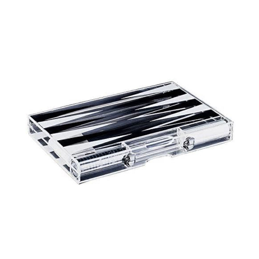 Premium 14-Inch Lucite Backgammon Set