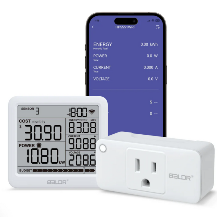 Wi-Fi Power Meter Hub with Smart Socket – Monitor Energy & Set Alerts