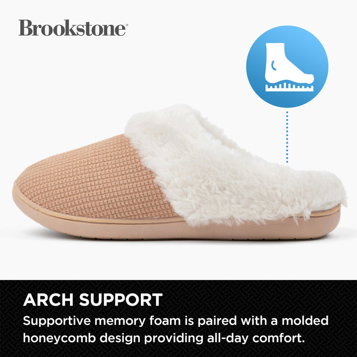 Brookstone Classic Comfort Memory Foam Slippers - Women's