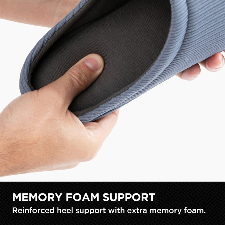 Brookstone Classic Comfort Memory Foam Slippers - Men's