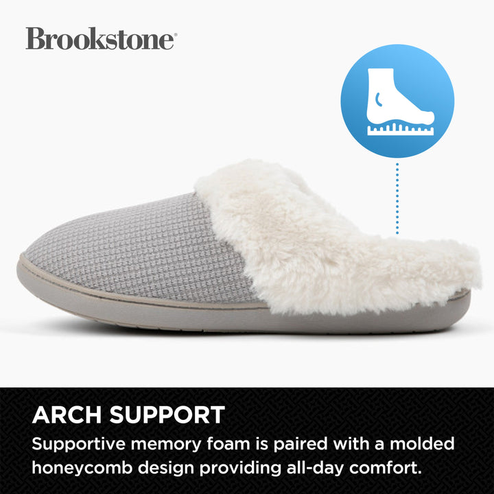 Brookstone Classic Comfort Memory Foam Slippers - Women's