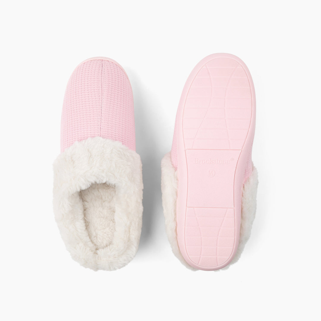 Brookstone Classic Comfort Memory Foam Slippers - Women's