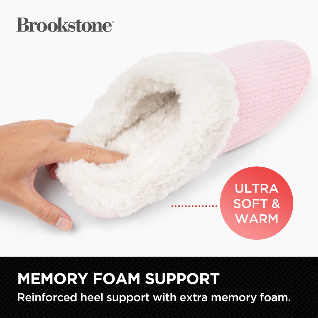 Brookstone Classic Comfort Memory Foam Slippers - Women's