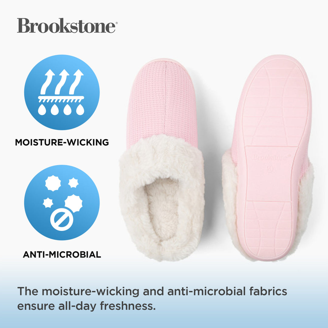 Brookstone Classic Comfort Memory Foam Slippers - Women's