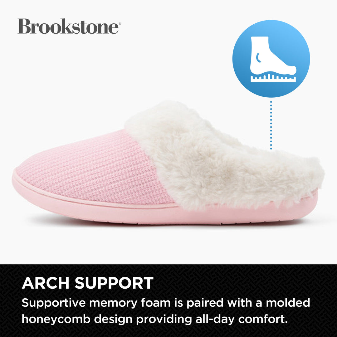 Brookstone Classic Comfort Memory Foam Slippers - Women's