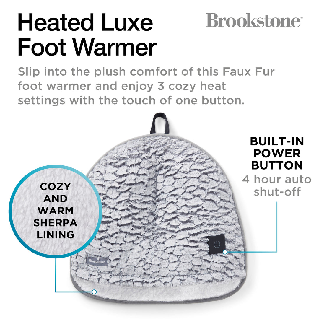Brookstone Heated Luxe Foot Warmer