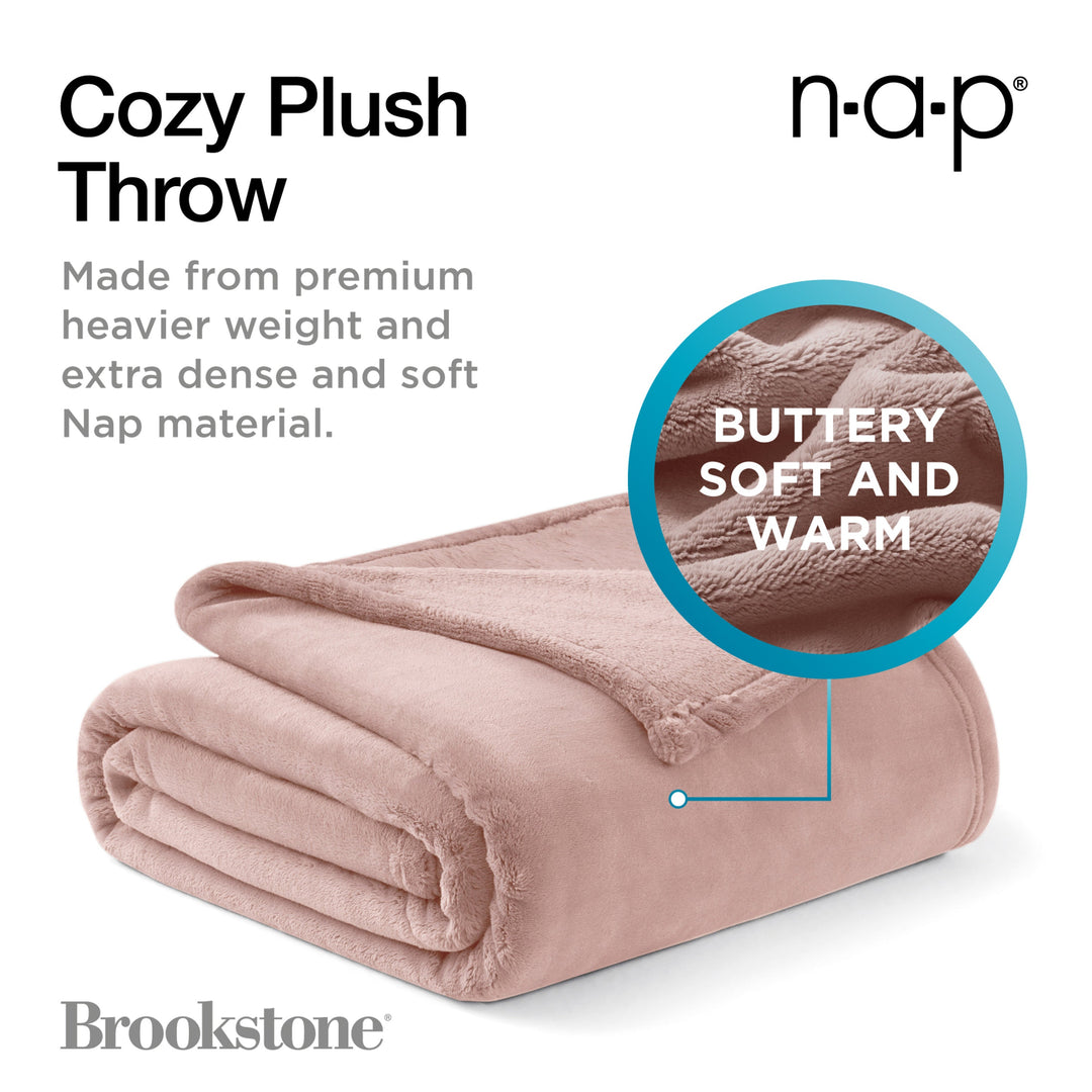 Brookstone Nap Cozy Plush Throw