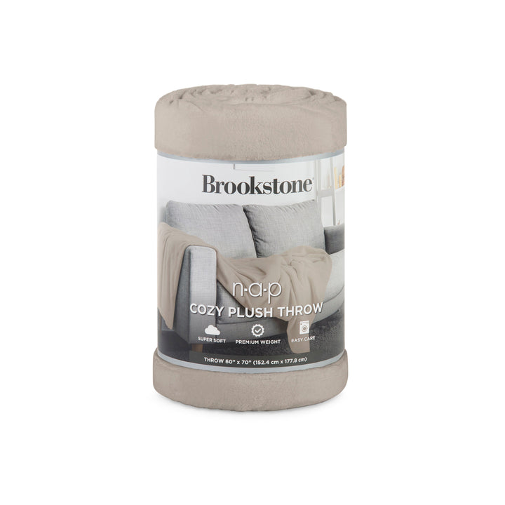 Brookstone Nap Cozy Plush Throw