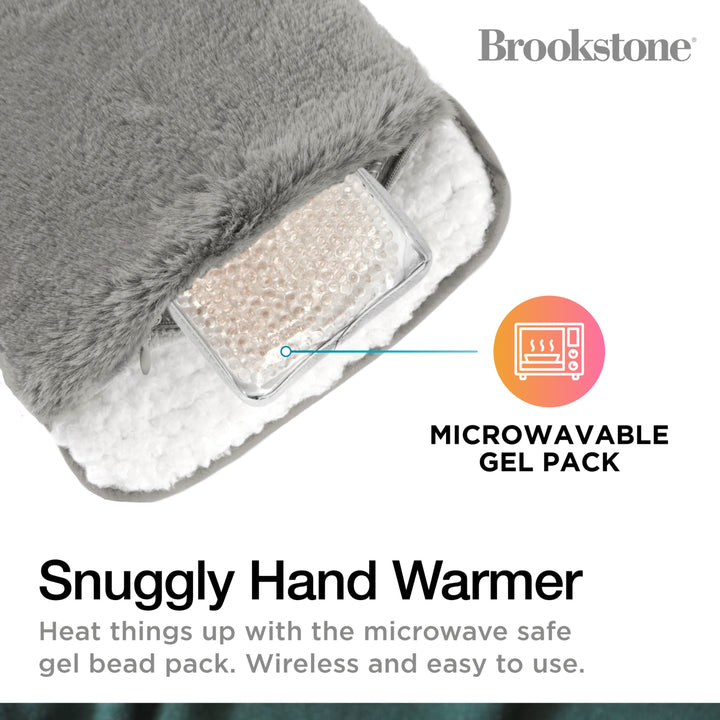 Brookstone Faux Fur Hand Warmer