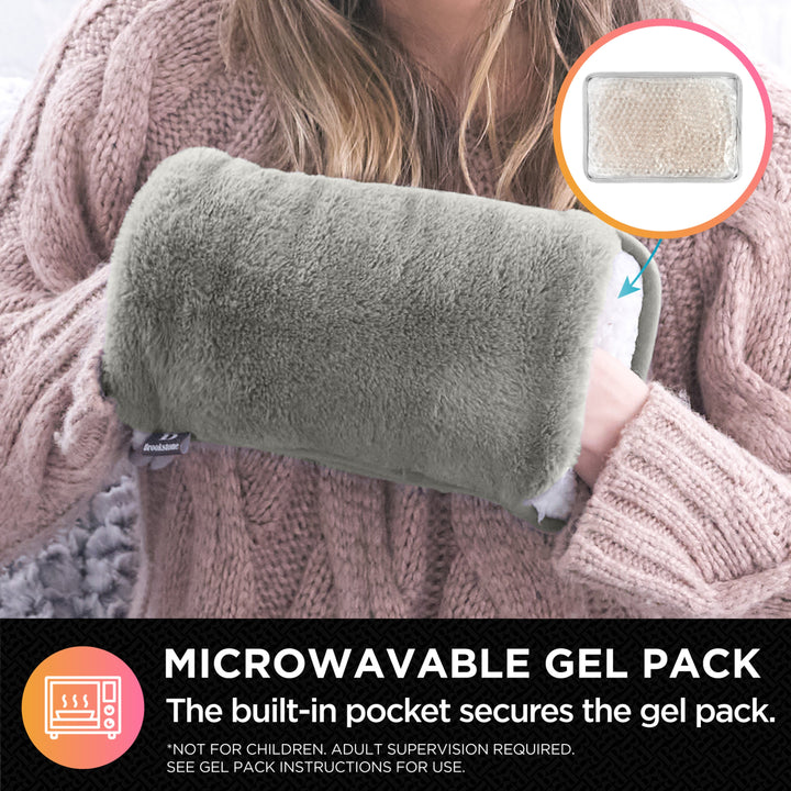Brookstone Faux Fur Hand Warmer