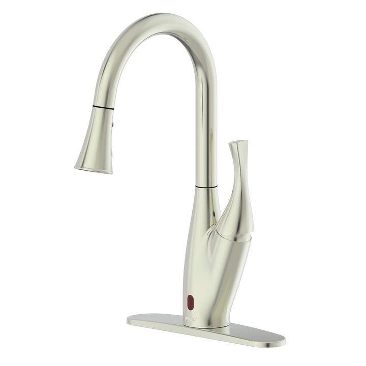 Bio Bidet FLOW X Motion Sensor Kitchen Faucet - Brushed Nickel