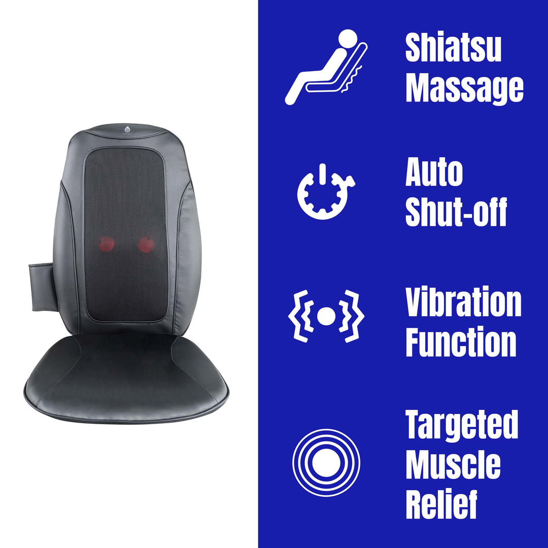 Shiatsu Chair Massager with Vibration