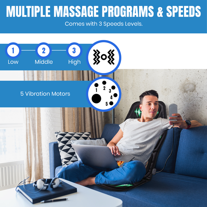Chair Cushion With Heat and Vibration