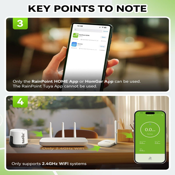 RAINPOINT Wireless WiFi Rain Gauge (Hub Required)