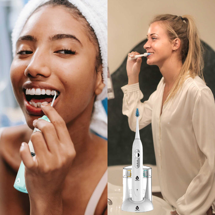 Rechargeable Toothbrush & Water Flosser Duo with Multi-Year Supply