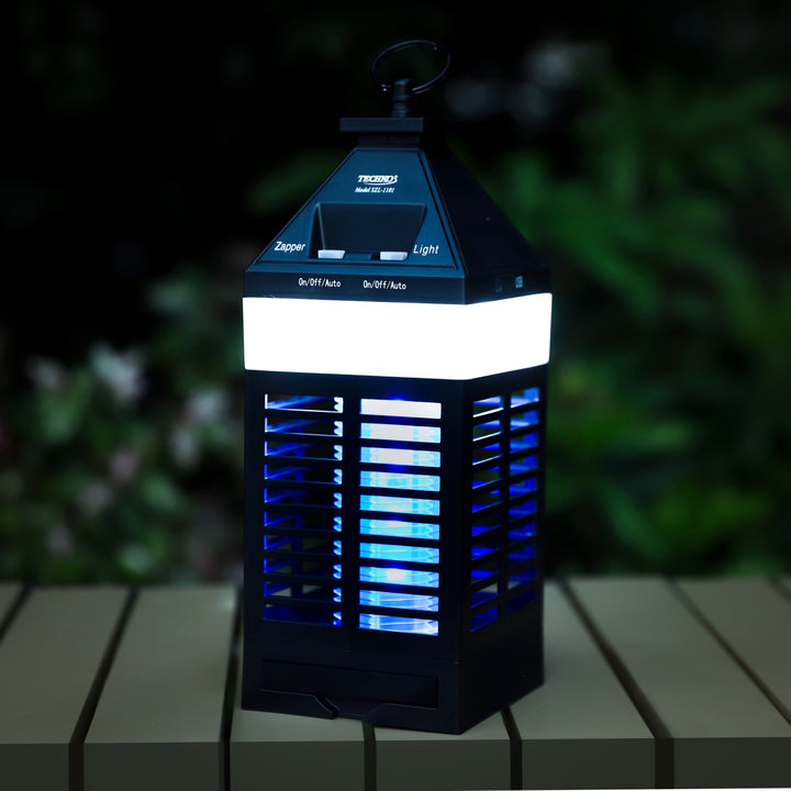 Solar Bug Zapper Lantern With 360º Easy-Clean Brush