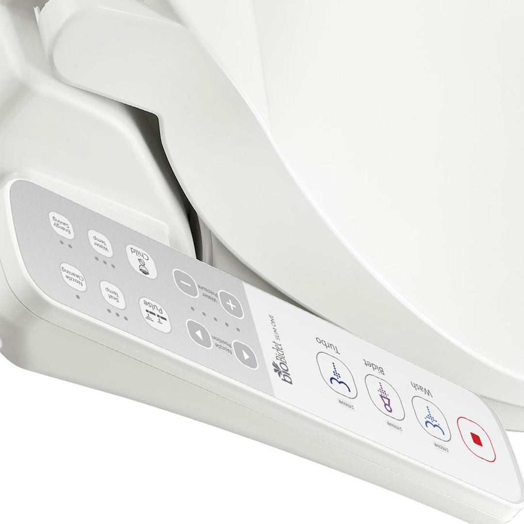 Bio Bidet Slim ONE Bidet Smart Toilet Seat- Round White