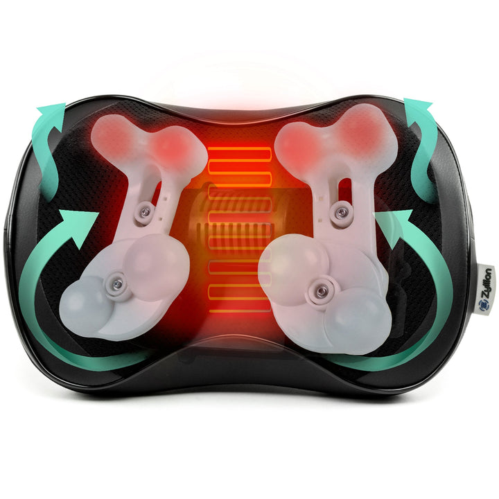 Shiatsu Back and Neck Massager Pillow with Heat and 8 Nodes