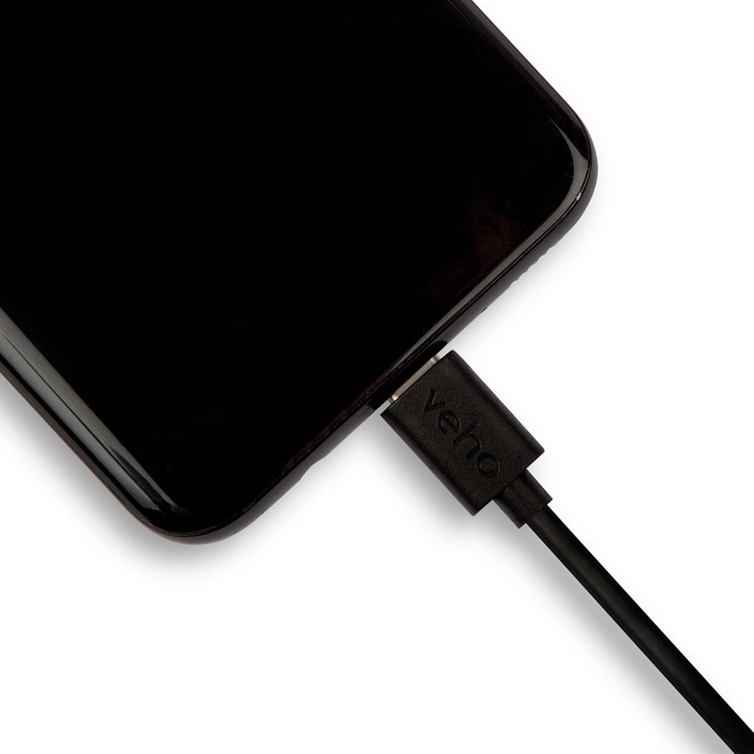 Veho Pebble USB-A to USB-C™ Universal Charge and Sync 0.2m/0.7ft Cable