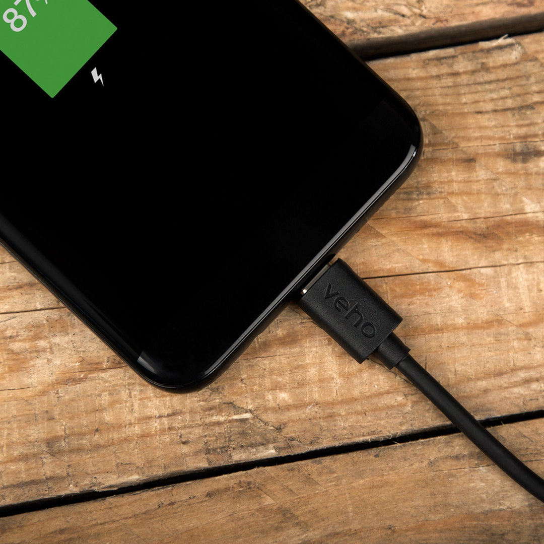 Veho Pebble USB-A to USB-C™ Universal Charge and Sync 0.2m/0.7ft Cable