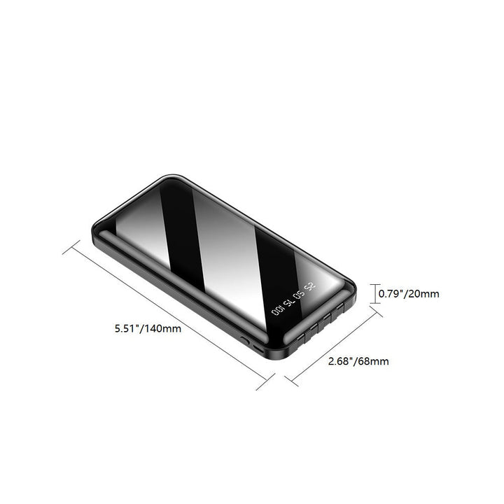 Power Bank With Built-in Full-Set Charging Cables
