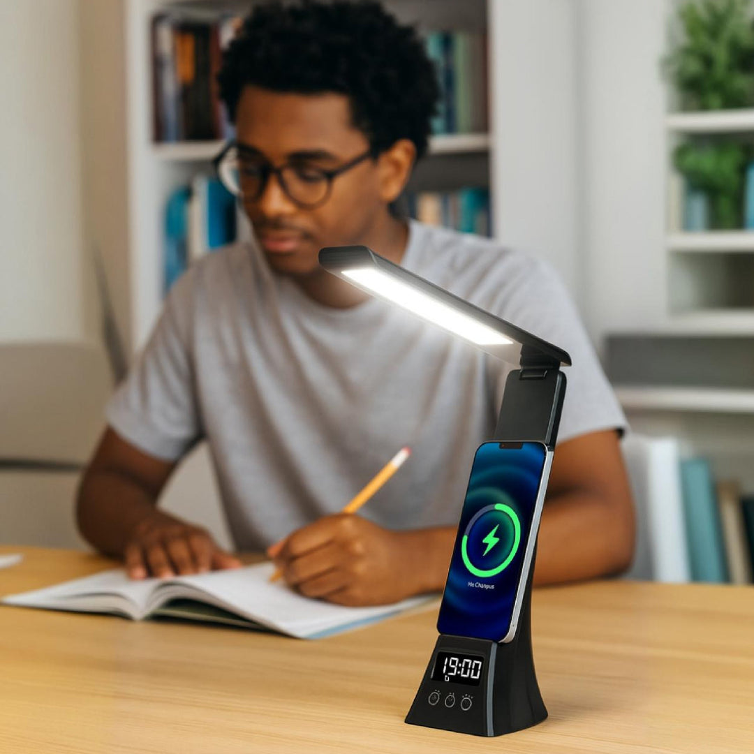 Workstation Wellness Bundle – Diffuser, 6 Oils & 3-in-1 LED Desk Lamp